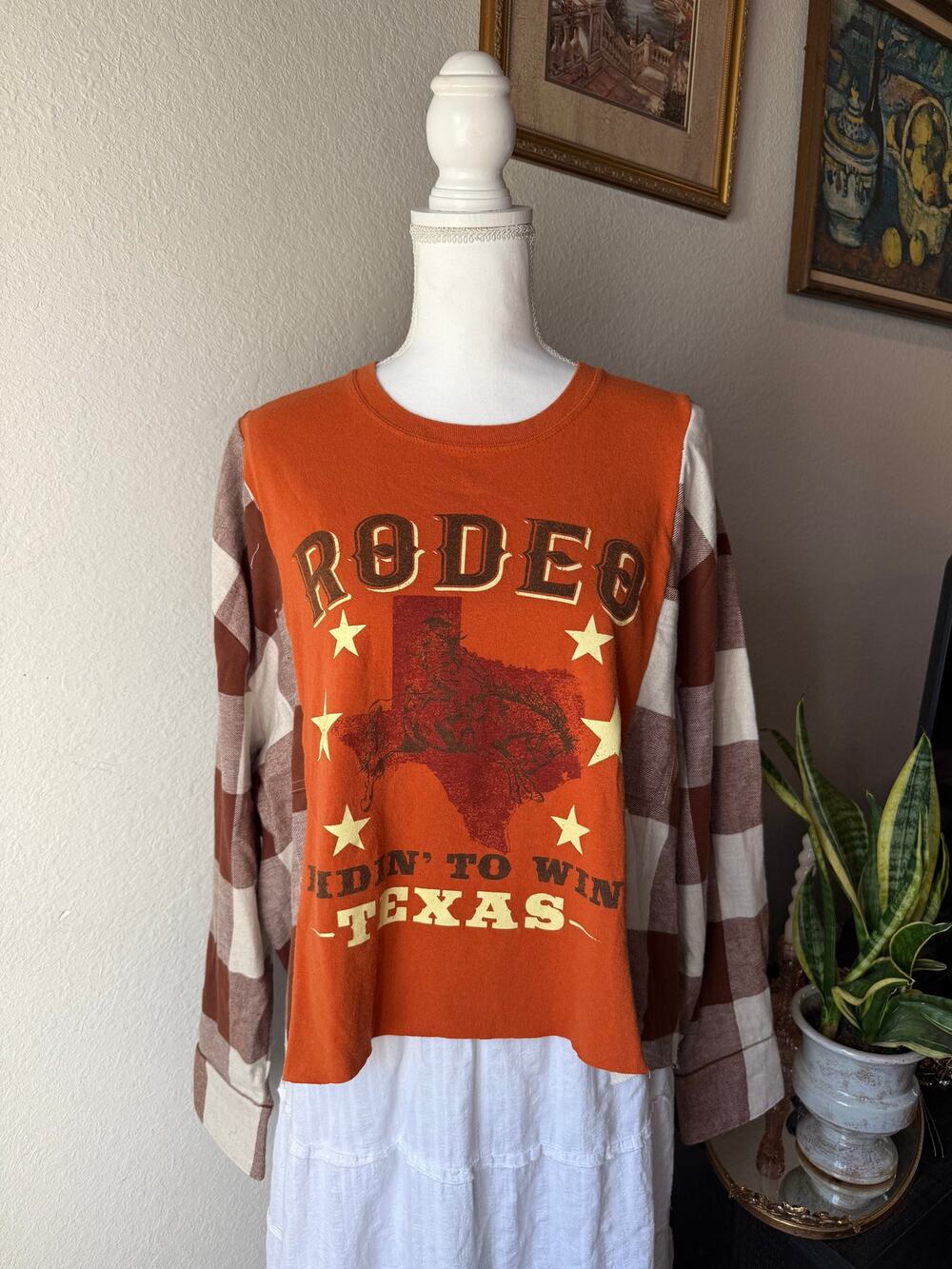 Rodeo Texas Flannel Upcycle